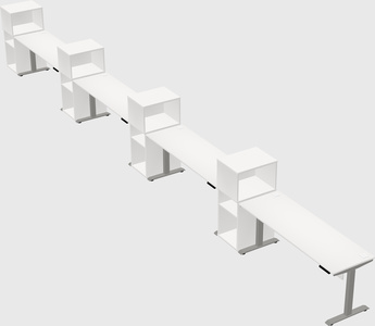 Height-adjustable desk - grade 3 w/cabinet