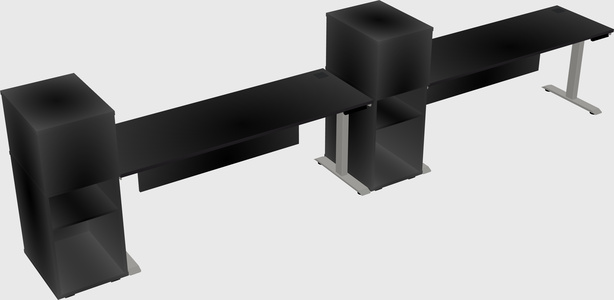 Height-adjustable Desk - Grade 3 W/cabinet