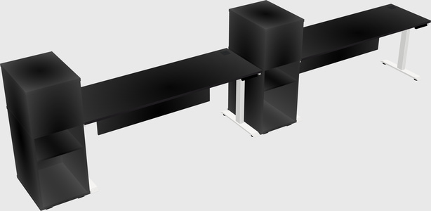 Height-adjustable Desk - Grade 3 W/cabinet