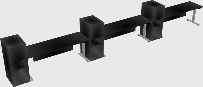 Height-adjustable Desk - Grade 3 W/cabinet
