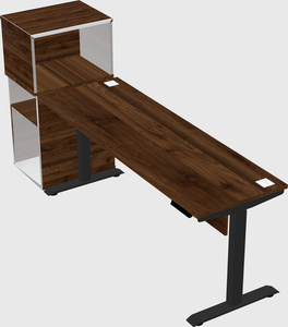 Height-adjustable desk - grade 3 w/cabinet