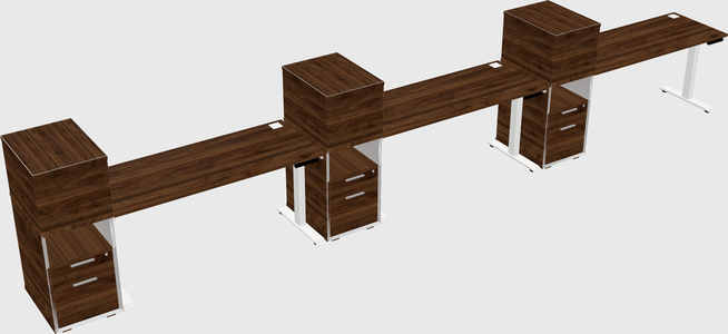 Height-adjustable Desk - Grade 3 W/cabinet