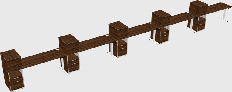 Height-adjustable Desk - Grade 3 W/cabinet