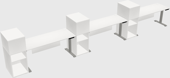 Height-adjustable Desk - Grade 3 W/cabinet