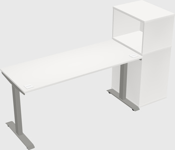 Height-adjustable desk - grade 3 w/cabinet