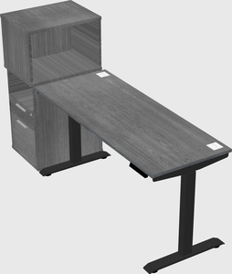 Height-adjustable desk - grade 3 w/cabinet