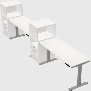 Height-adjustable desk - grade 3 w/cabinet