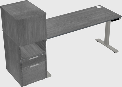 Height-adjustable desk - grade 3 w/cabinet
