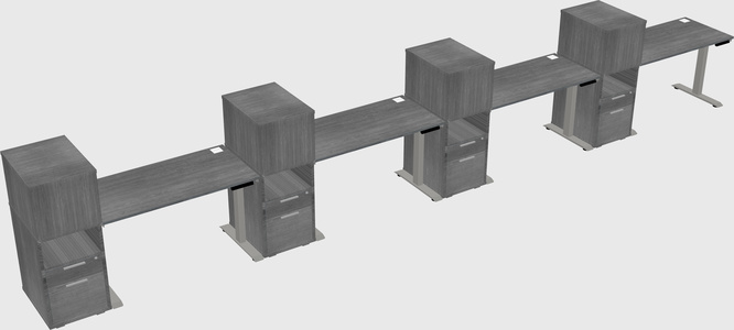 Height-adjustable Desk - Grade 3 W/cabinet