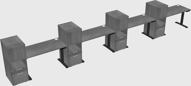 Height-adjustable Desk - Grade 3 W/cabinet