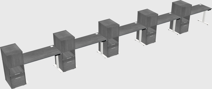 Height-adjustable Desk - Grade 3 W/cabinet