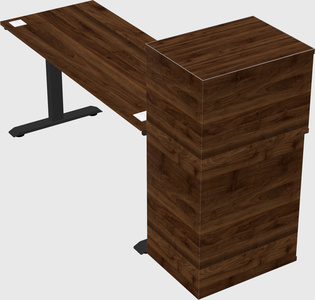 Height-adjustable desk - grade 3 w/cabinet