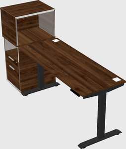 Height-adjustable desk - grade 3 w/cabinet