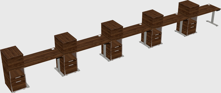 Height-adjustable Desk - Grade 3 W/cabinet