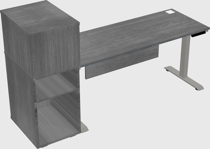 Height-adjustable desk - grade 3 w/cabinet