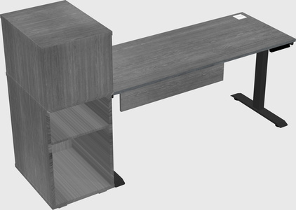 Height-adjustable desk - grade 3 w/cabinet