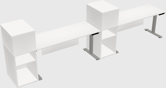 Height-adjustable Desk - Grade 3 W/cabinet