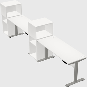 Height-adjustable desk - grade 3 w/cabinet