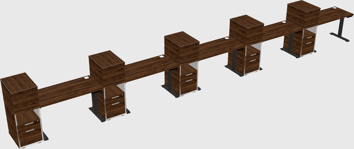 Height-adjustable Desk - Grade 3 W/cabinet