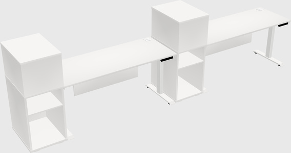 Height-adjustable Desk - Grade 3 W/cabinet
