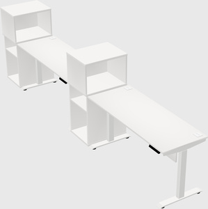 Height-adjustable desk - grade 3 w/cabinet