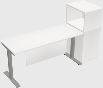 Height-adjustable desk - grade 3 w/cabinet