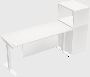 Height-adjustable desk - grade 3 w/cabinet