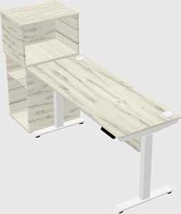 Height-adjustable desk - grade 3 w/cabinet