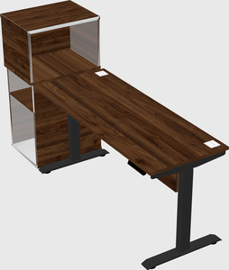 Height-adjustable desk - grade 3 w/cabinet