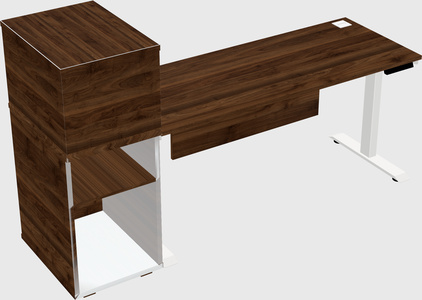 Height-adjustable desk - grade 3 w/cabinet