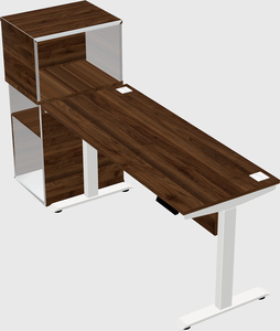Height-adjustable desk - grade 3 w/cabinet