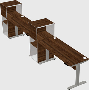Height-adjustable desk - grade 3 w/cabinet