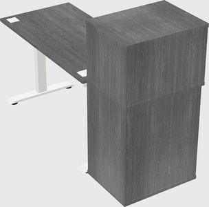Height-adjustable desk - grade 3 w/cabinet