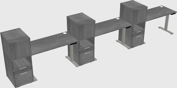 Height-adjustable Desk - Grade 3 W/cabinet