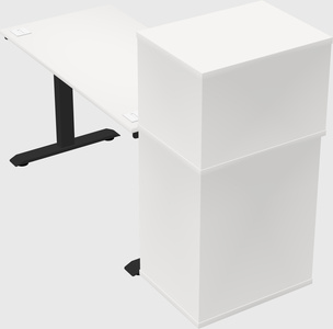 Height-adjustable desk - grade 3 w/cabinet