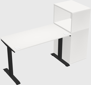 Height-adjustable desk - grade 3 w/cabinet