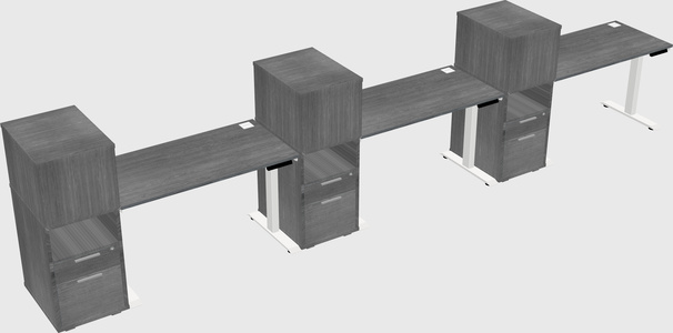 Height-adjustable Desk - Grade 3 W/cabinet