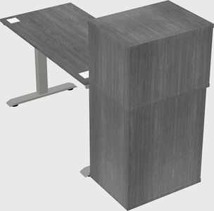 Height-adjustable desk - grade 3 w/cabinet