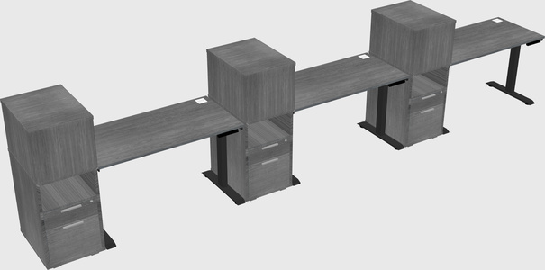 Height-adjustable Desk - Grade 3 W/cabinet