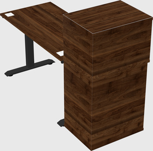 Height-adjustable desk - grade 3 w/cabinet