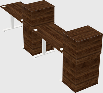 Height-adjustable desk - grade 3 w/cabinet