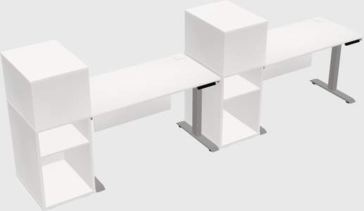 Height-adjustable Desk - Grade 3 W/cabinet