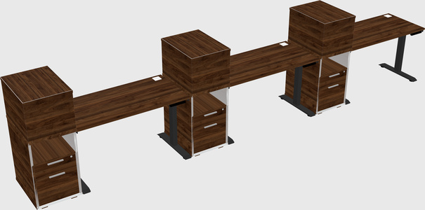 Height-adjustable Desk - Grade 3 W/cabinet