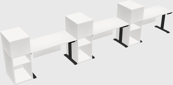 Height-adjustable Desk - Grade 3 W/cabinet