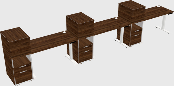 Height-adjustable Desk - Grade 3 W/cabinet