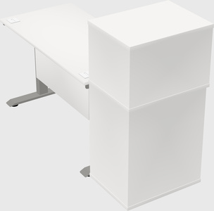 Height-adjustable desk - grade 3 w/cabinet