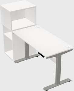 Height-adjustable desk - grade 3 w/cabinet