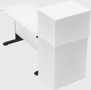 Height-adjustable desk - grade 3 w/cabinet