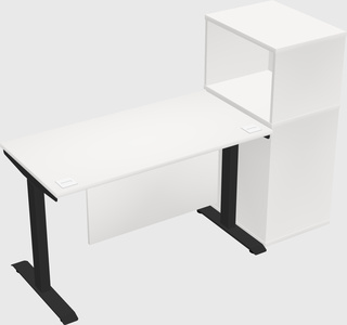Height-adjustable desk - grade 3 w/cabinet