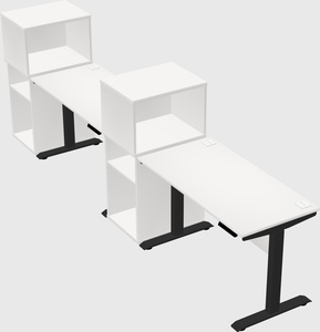 Height-adjustable desk - grade 3 w/cabinet